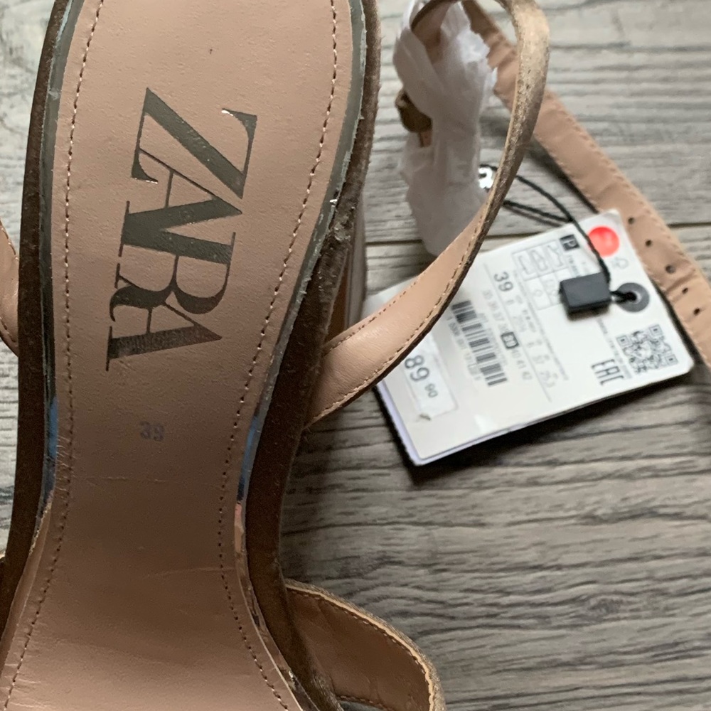 Zara Platform Rhinestone Heels - Picture 7 of 7